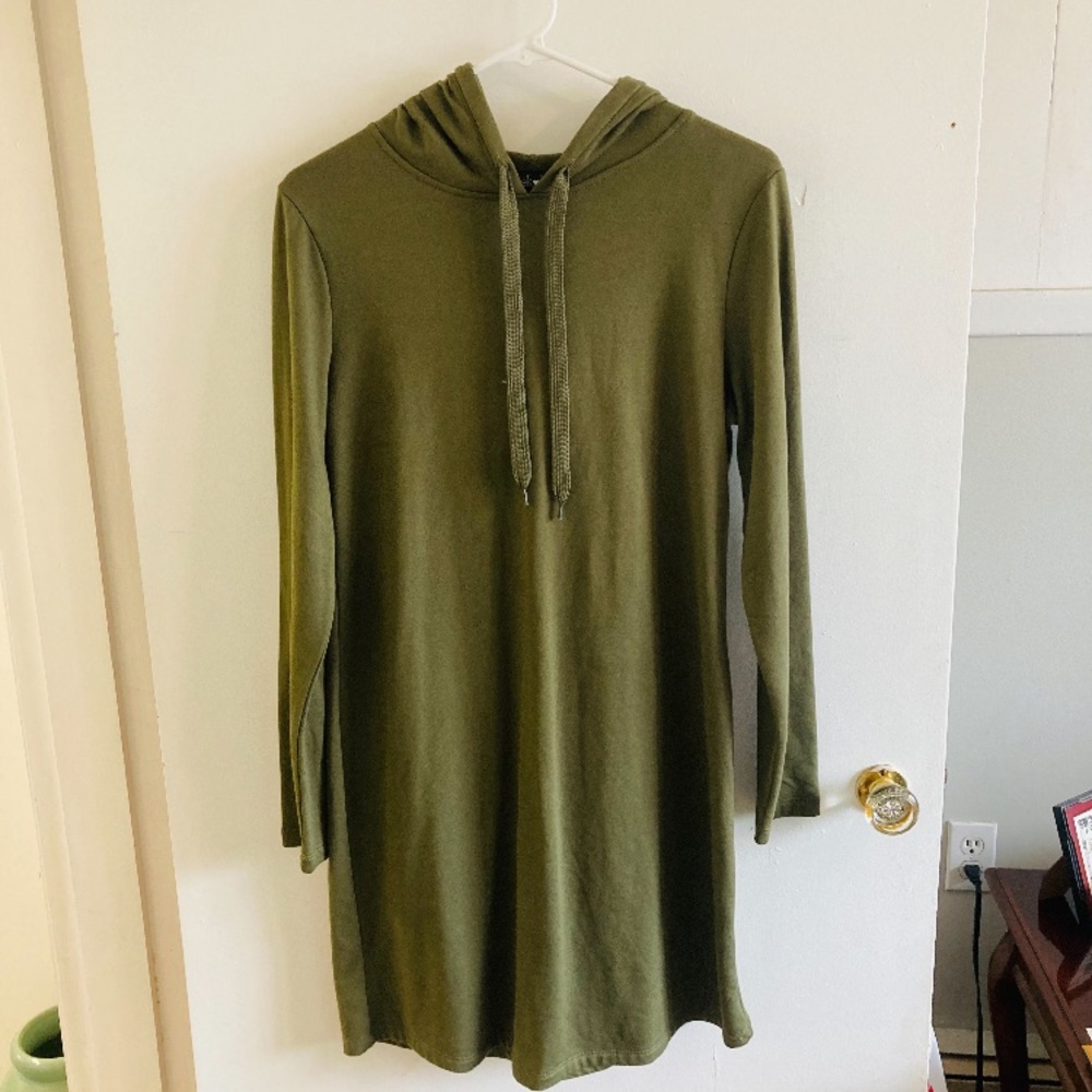 New 🌟 Derek Heart Soft Green Tunic/Dress Hooded Pullover